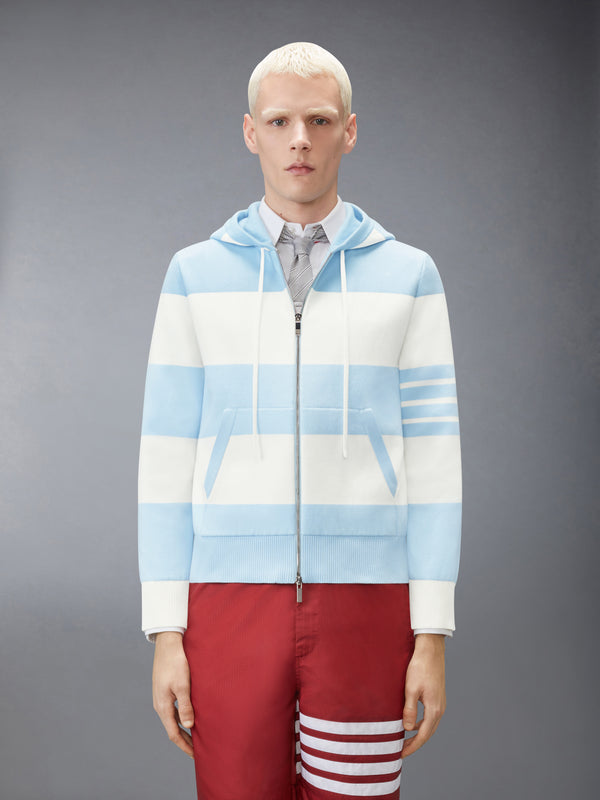 HECTOR 4-BAR RUGBY ZIP UP HOODIE - image 1