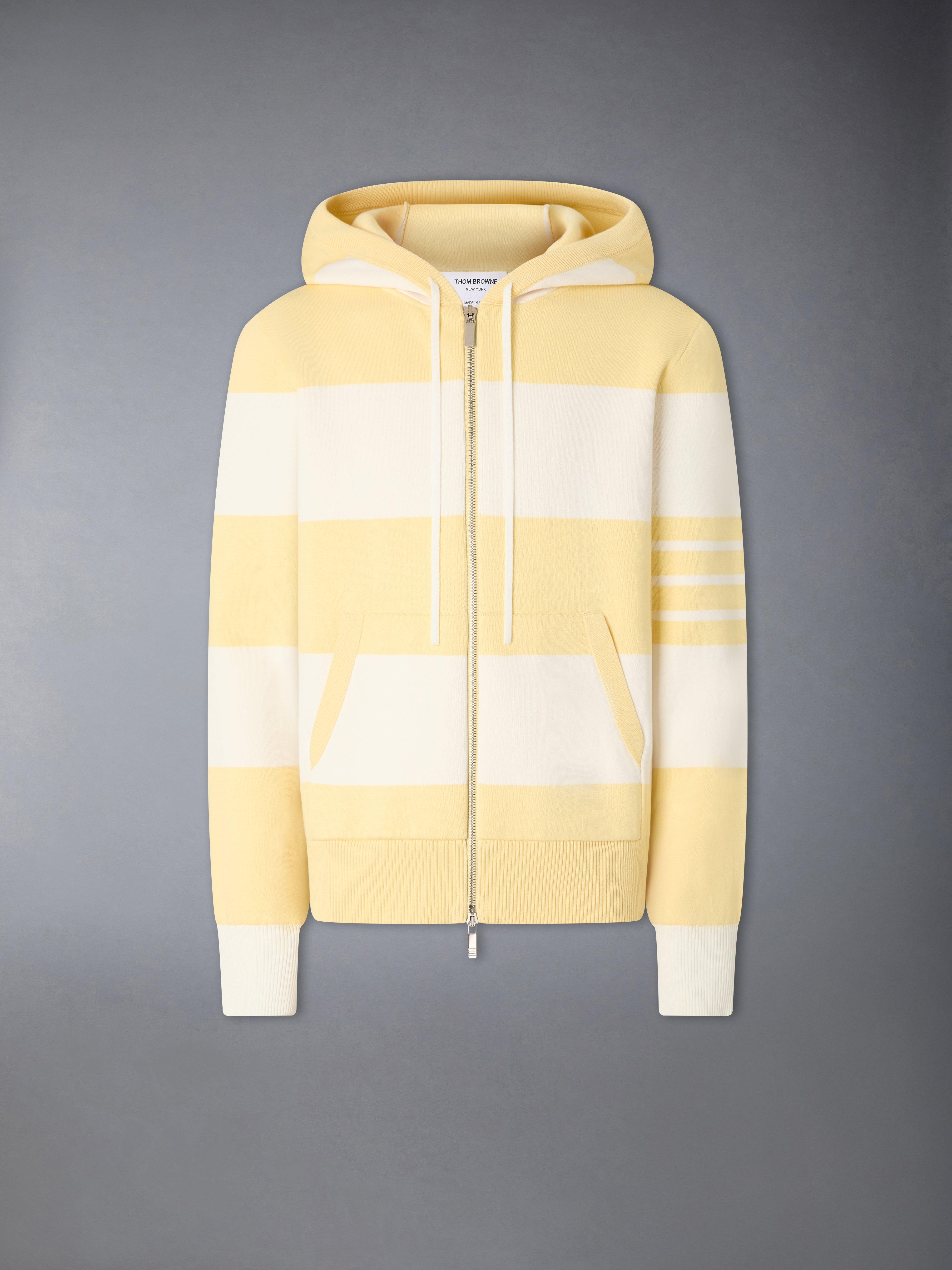 Hector 4-Bar Rugby Zip Up Hoodie | Thom Browne