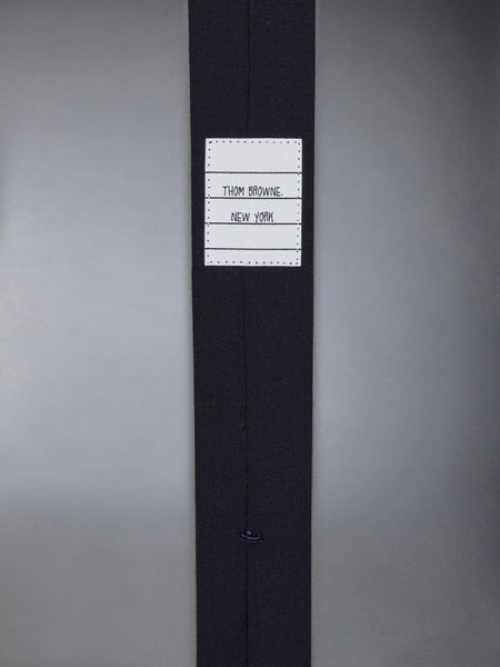 PLAIN WEAVE 4-BAR CLASSIC TIE DARK BLUE
