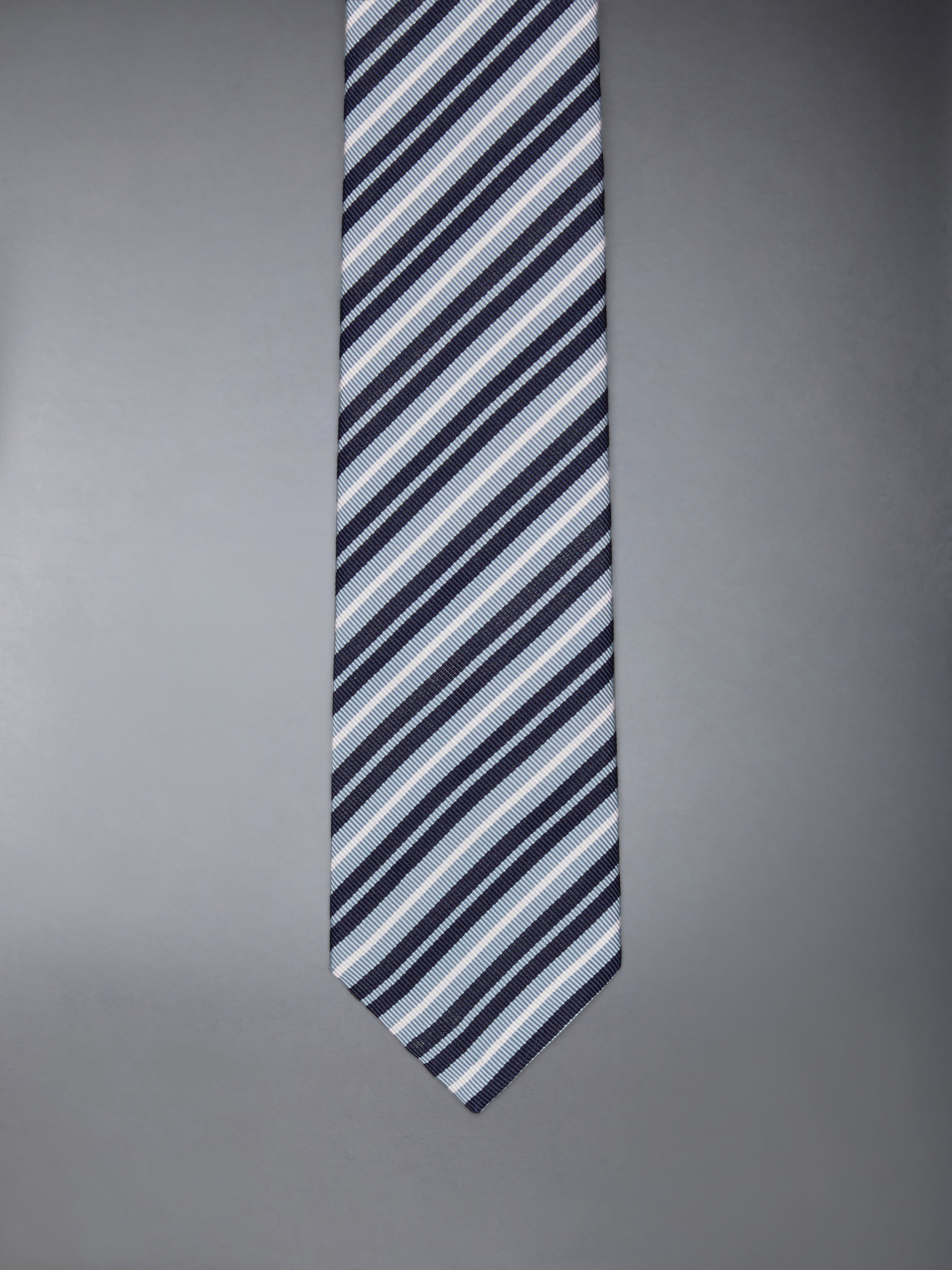 Silk Cotton Mid Stripe 4 Bar Classic Tie | Thom Browne
