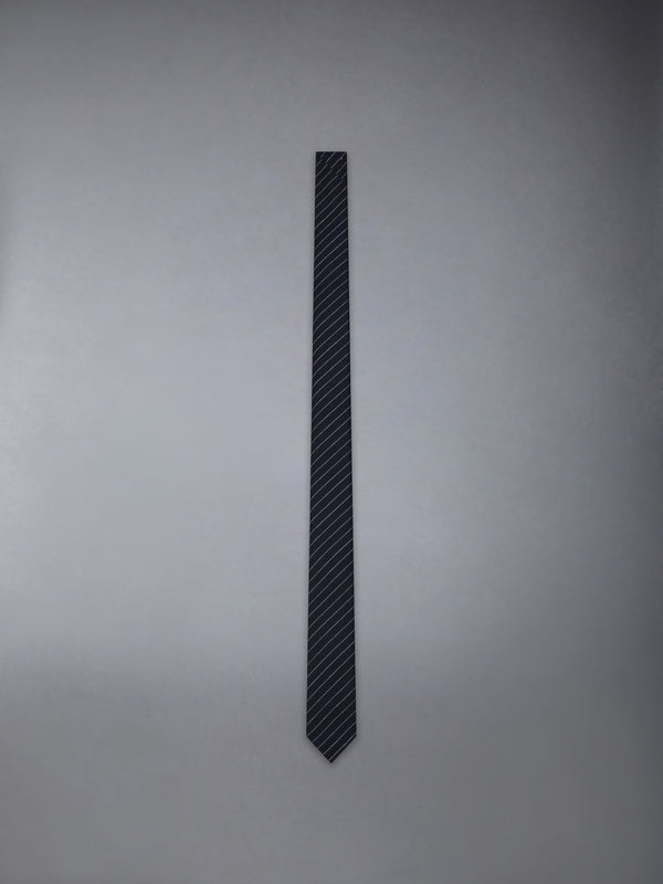 PINSTRIPE HIGH TWIST WOOL CLASSIC TIE - featured image