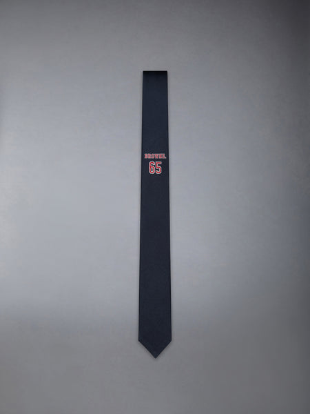 SILK JACQUARD TENNIS RWB TIE NAVY