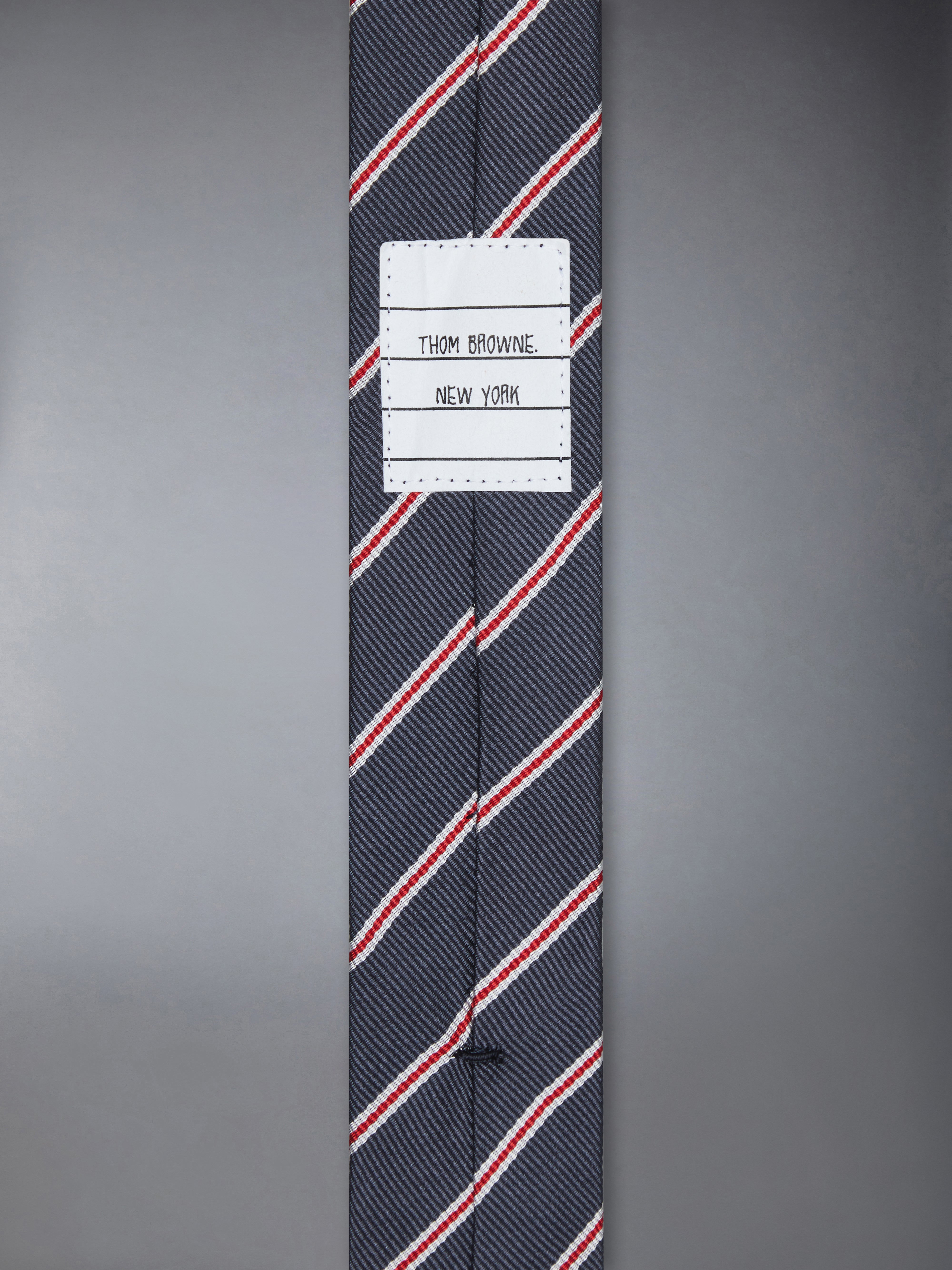 THOM BROWNE トム ブラウン グログランテープウールネクタイ  ネイビー系 ネクタイ＆タイバー | Thom Browne