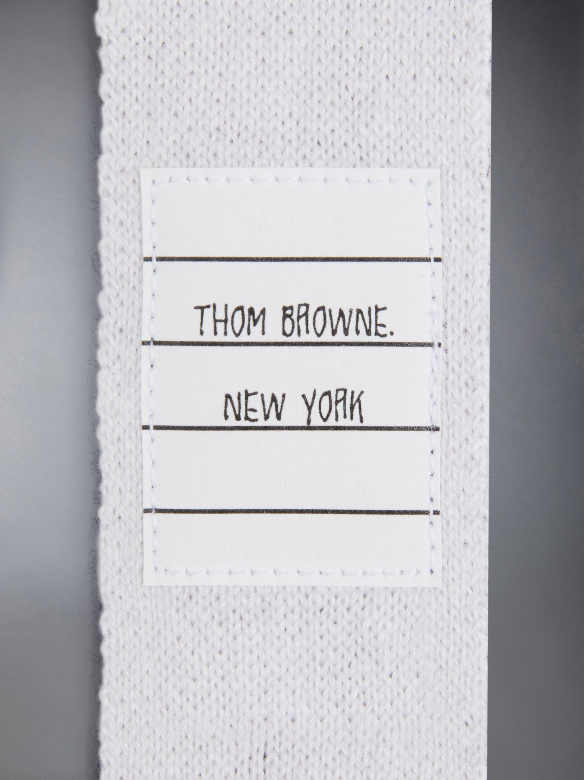 THOM BROWNE 4bar カシミア製ニットタイ カシミア 4BAR ニットタイ | Thom Browne