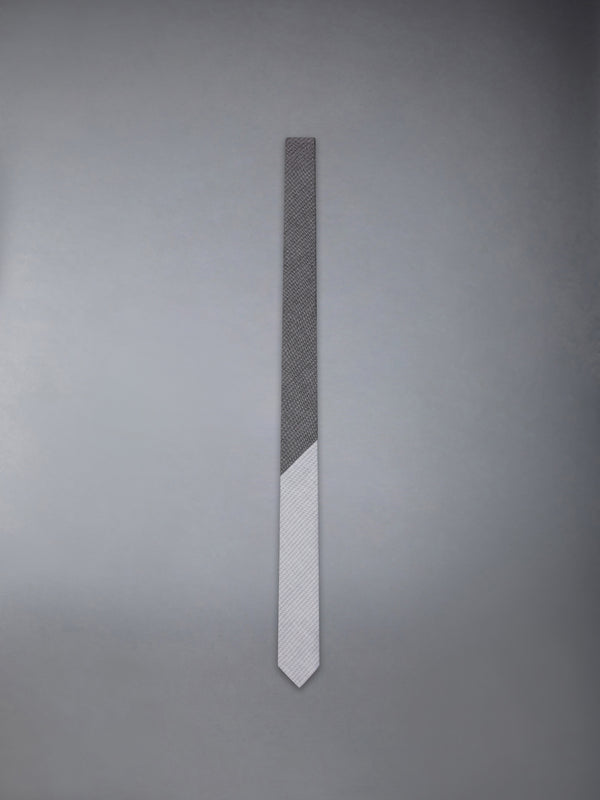 TONAL UNIVERSITY STRIPE LINEN COTTON TIE - featured image