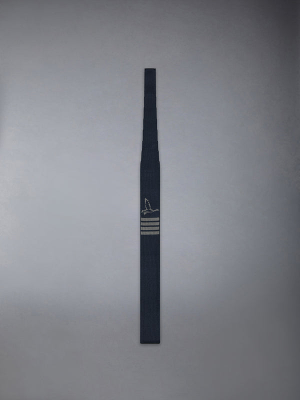 GEESE ICON JACQUARD 4-BAR SILK KNIT TIE - featured image