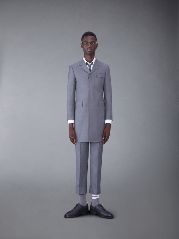 TWILL HIGH ARMHOLE CHESTERFIELD OVERCOAT