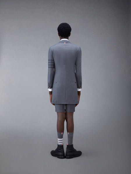 STEP TWILL SCHOOL UNIFORM HIGH ARMHOLE CHESTERFIELD OVERCOAT MED GREY