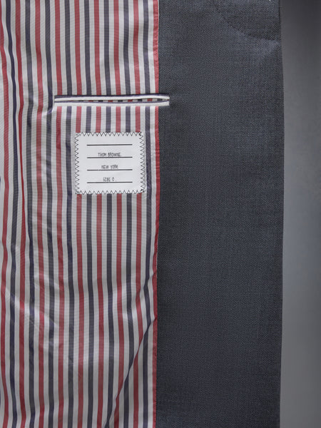 STEP TWILL SCHOOL UNIFORM HIGH ARMHOLE CHESTERFIELD OVERCOAT MED GREY