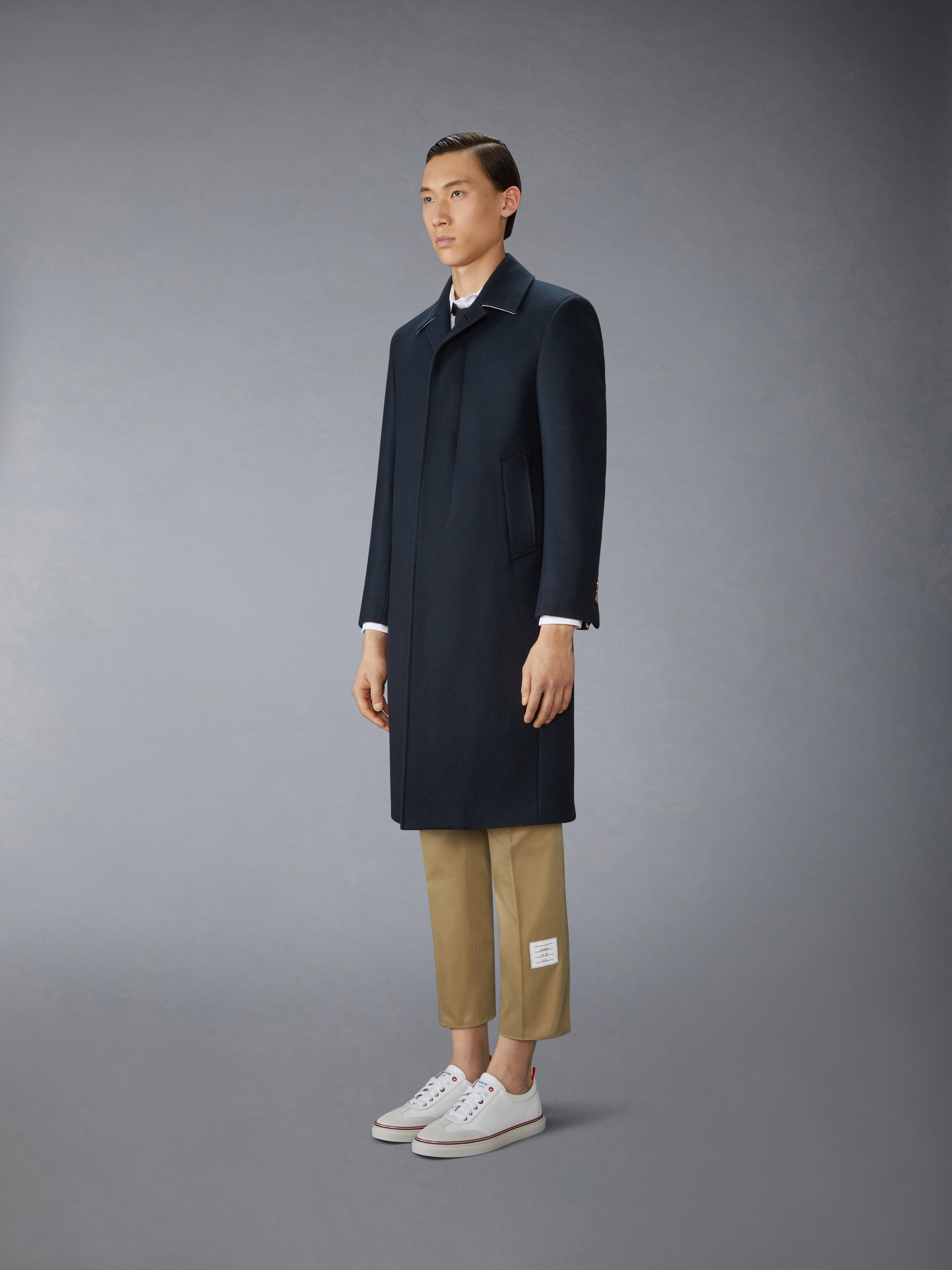 ジャケット・アウター LIGHT MELTON THE BAL COLLAR COAT(BLACK) STUDIOUS｜ステュディオス】RIVER MELTON BAL COLLAR COAT｜2WAY