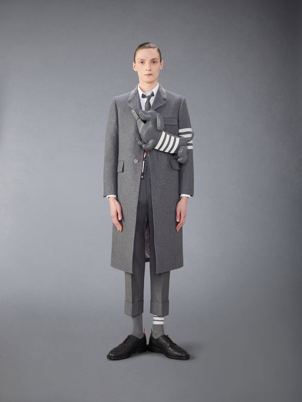 MELTON WOOL 4-BAR CHESTERFIELD OVERCOAT - image 3