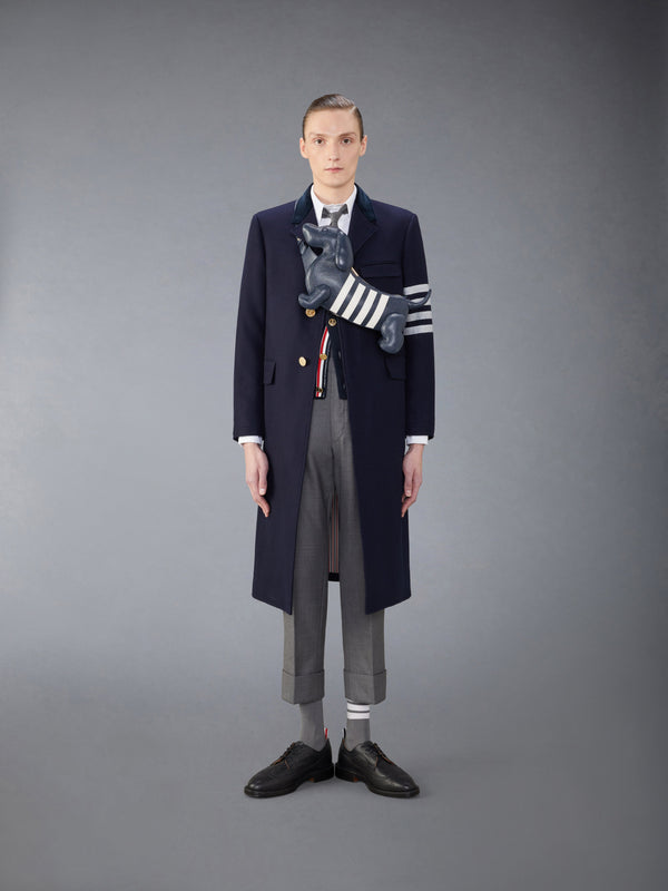 MELTON WOOL 4-BAR CHESTERFIELD OVERCOAT - image 3