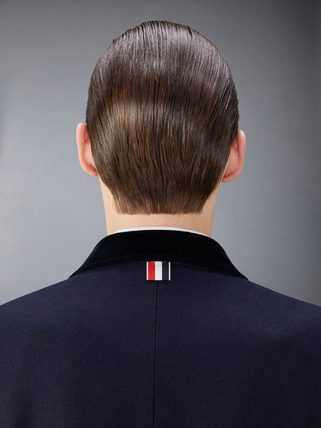 メルトンウール 4BAR チェスターフィールド オーバーコート ネイビー