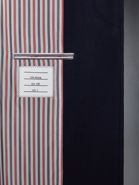 メルトンウール 4BAR チェスターフィールド オーバーコート ネイビー