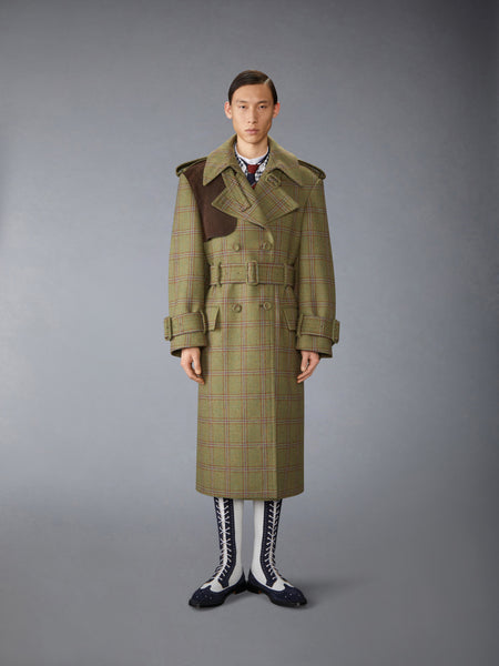 HUNTING TWEED OVERSIZED TRENCH