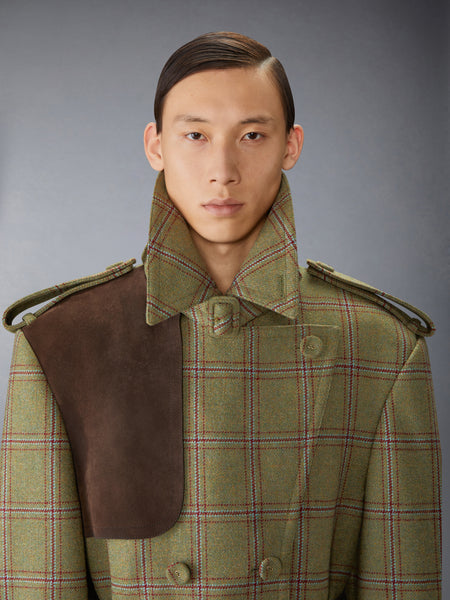 HUNTING TWEED OVERSIZED TRENCH