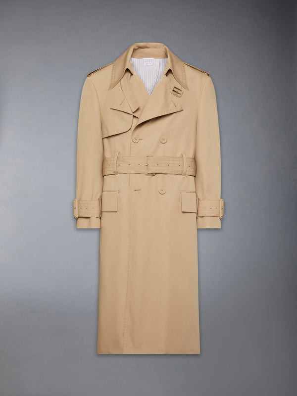 OVERSIZED COTTON SUITING TRENCH COAT - featured image