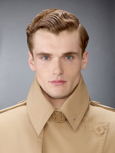 OVERSIZED COTTON SUITING TRENCH COAT KHAKI