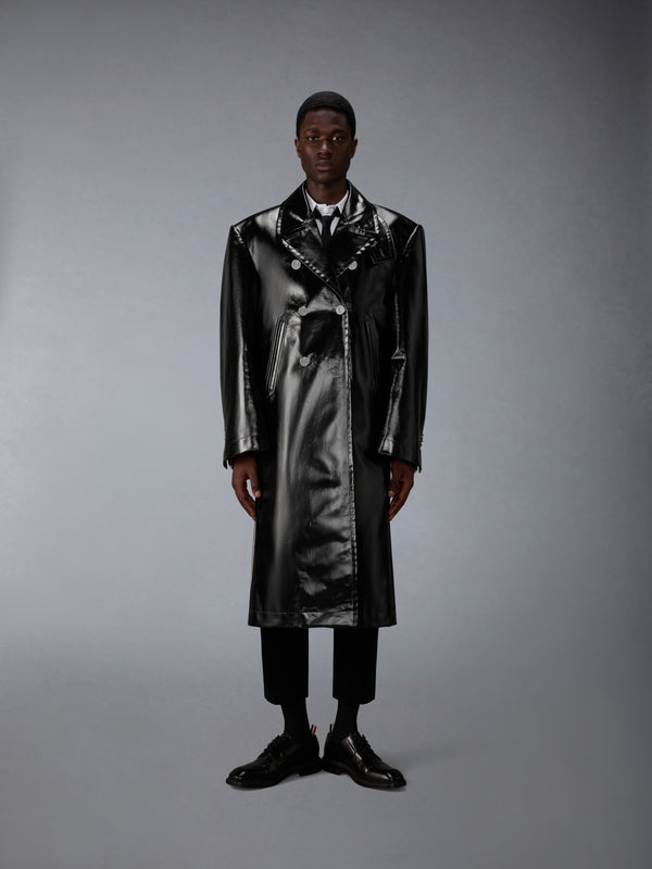 GABARDINE SLICKER OVERSIZED PEACOAT - image 2