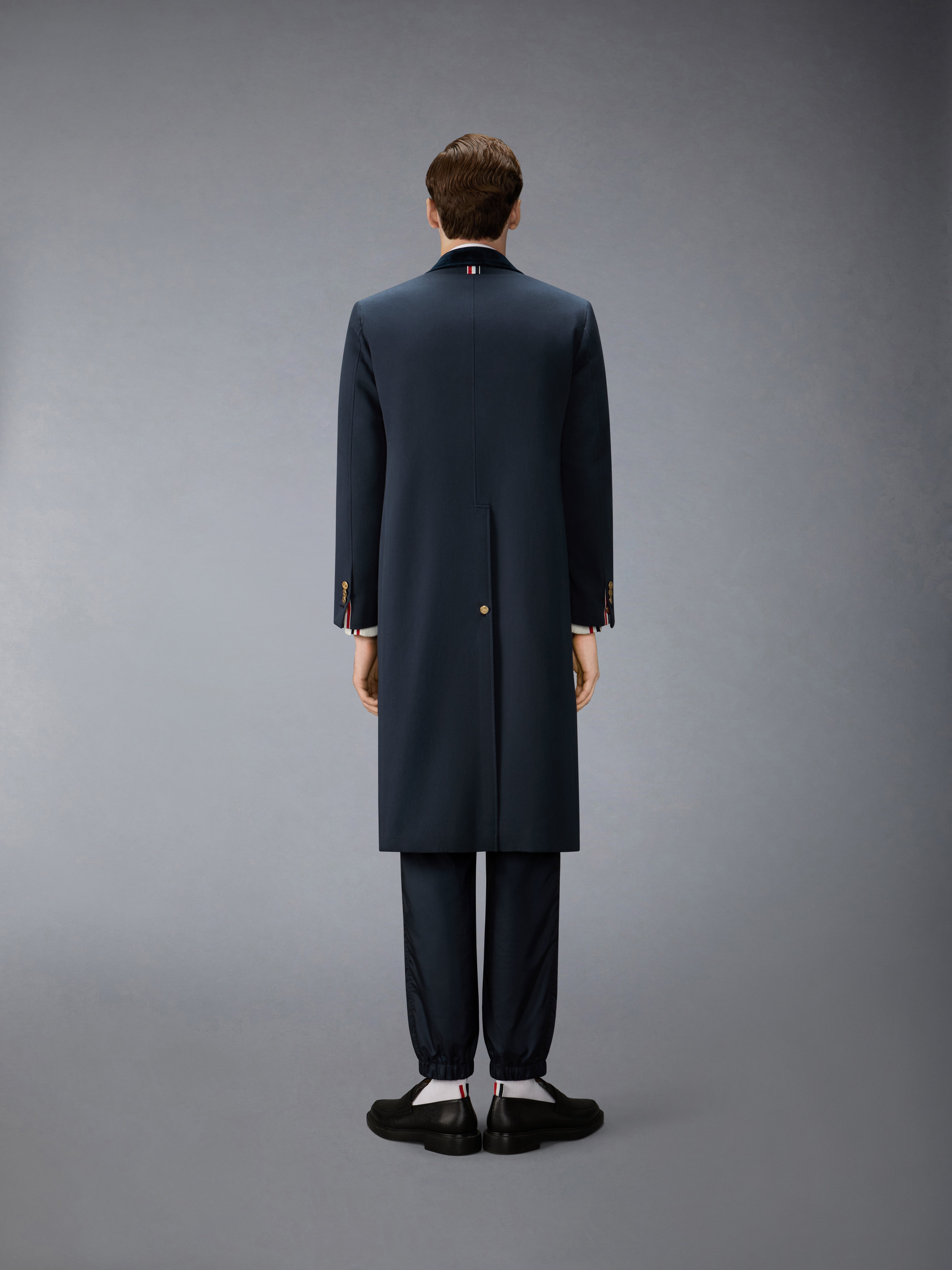 THOM BROWNE ネイビー バルカラーコートステンカラーコート THOM BROWNE - THOM BROWNE トムブラウン コート ネイビー 紺 サイズ