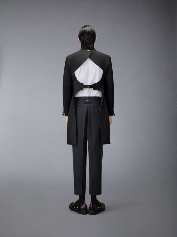 WOOL MOHAIR APRON TAILORED OVERCOAT - image 3
