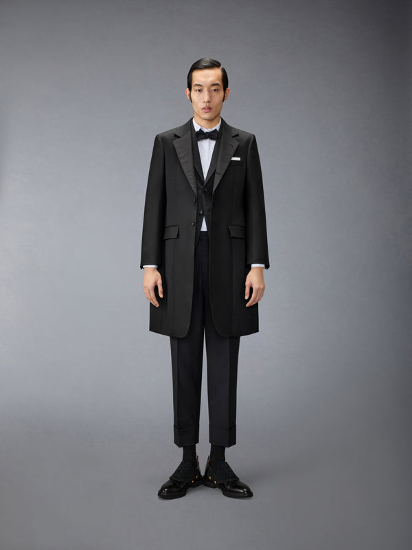 WOOL MOHAIR APRON TAILORED OVERCOAT - image 4