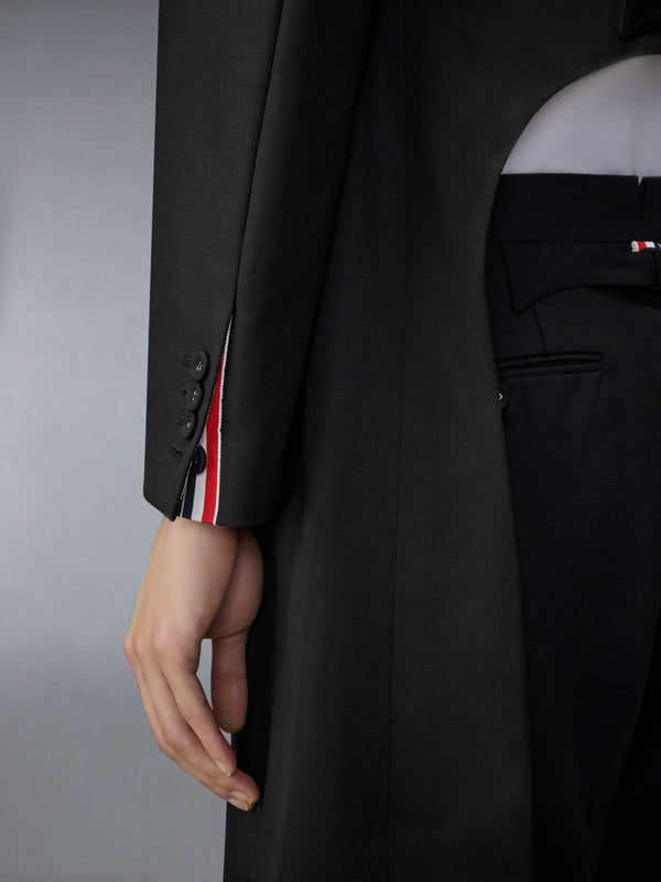 WOOL MOHAIR APRON TAILORED OVERCOAT - image 7