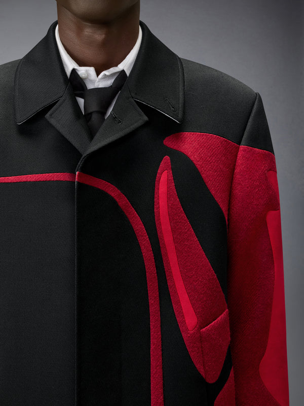 CAVARLY TWILL LOBSTER OVERCOAT - image 9