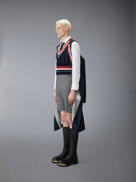 CASHMERE CHESTERFIELD OVERCOAT NAVY