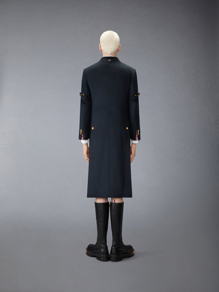 CASHMERE CHESTERFIELD OVERCOAT NAVY