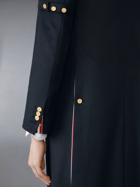 CASHMERE CHESTERFIELD OVERCOAT NAVY