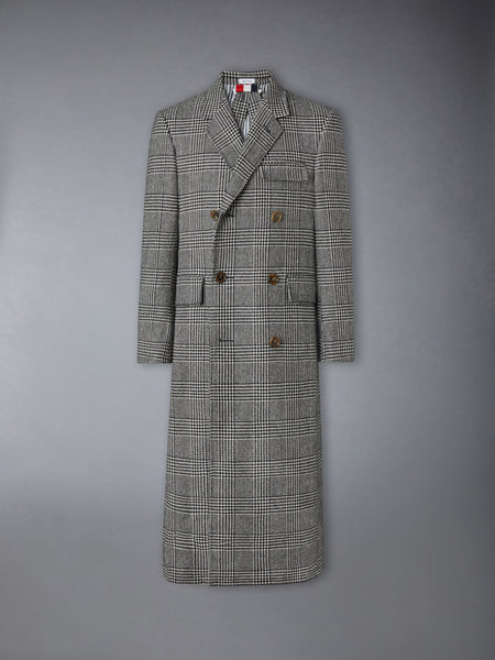 WOOL CHESTERFIELD OVERCOAT BLK/WHT