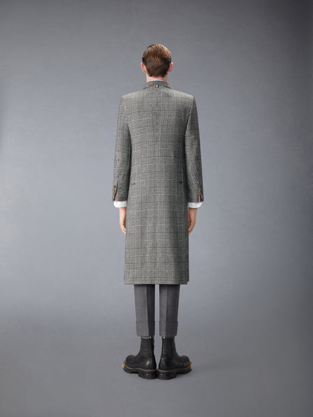 WOOL CHESTERFIELD OVERCOAT BLK/WHT