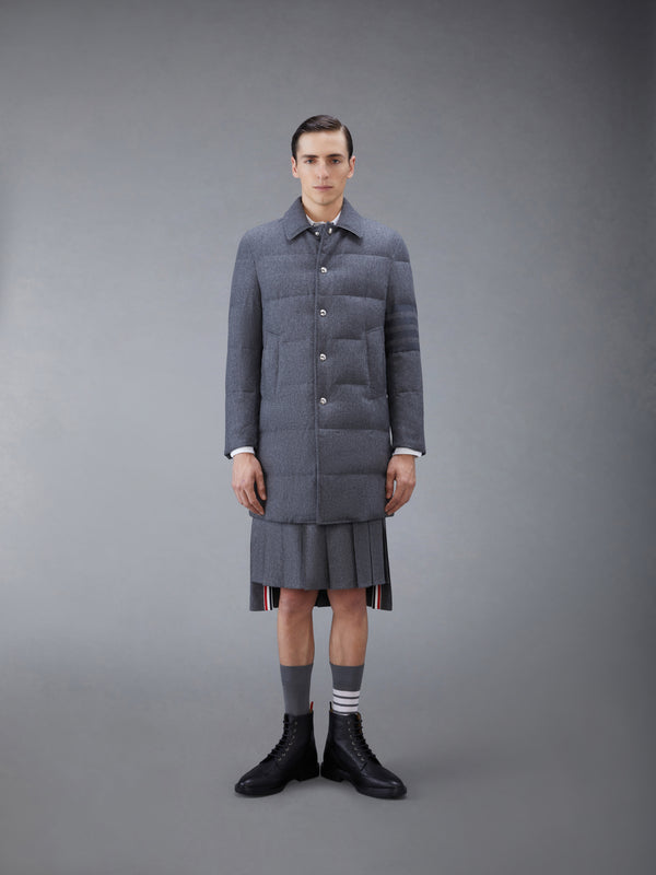 FLANNEL DOWN FILL 4-BAR CLASSIC BAL COLLAR OVERCOAT - featured image