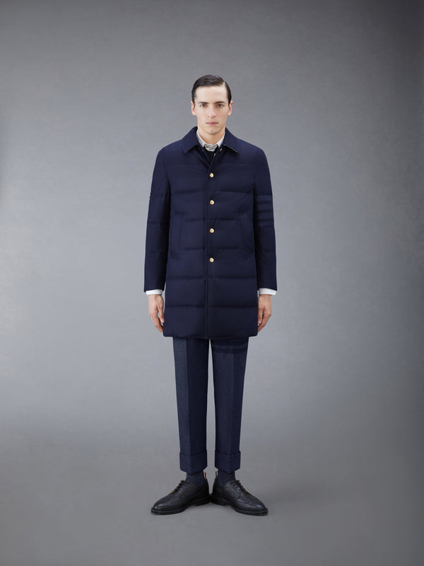 FLANNEL DOWN FILL 4-BAR CLASSIC BAL COLLAR OVERCOAT - featured image