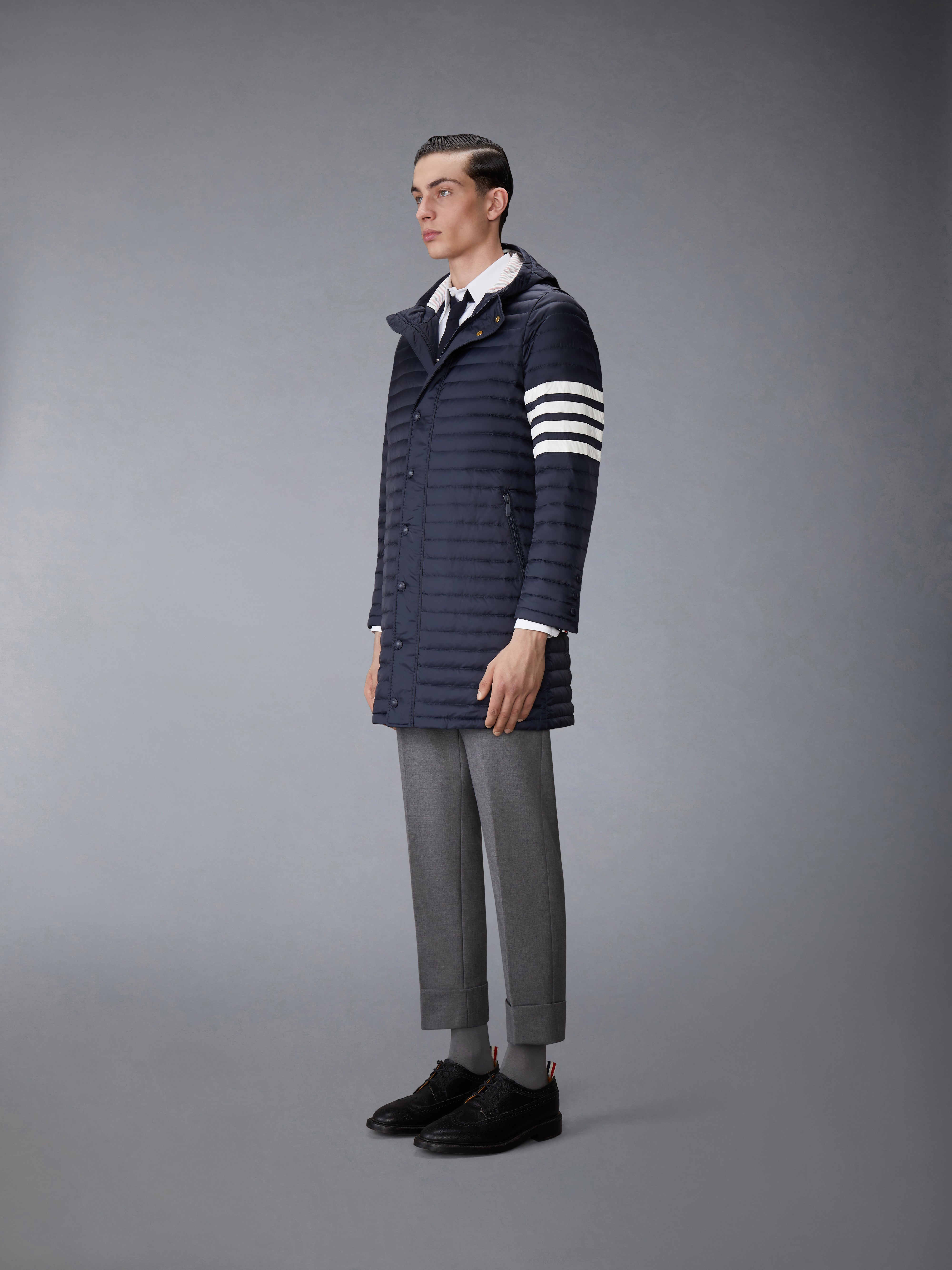 【送料&関税込】Golden  Journey Sleeveless Padded Shoul Givenchy single-breasted Tailored Suit Jacket | Blue