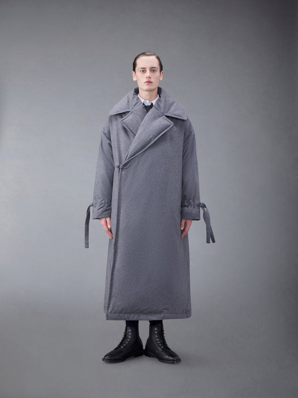 Downfilled Flannel Oversized Coat - featured image