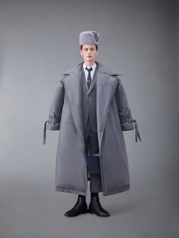 Downfilled Flannel Oversized Coat - image 3