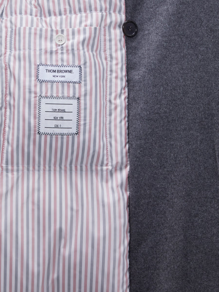 Downfilled Flannel Oversized Coat MED GREY