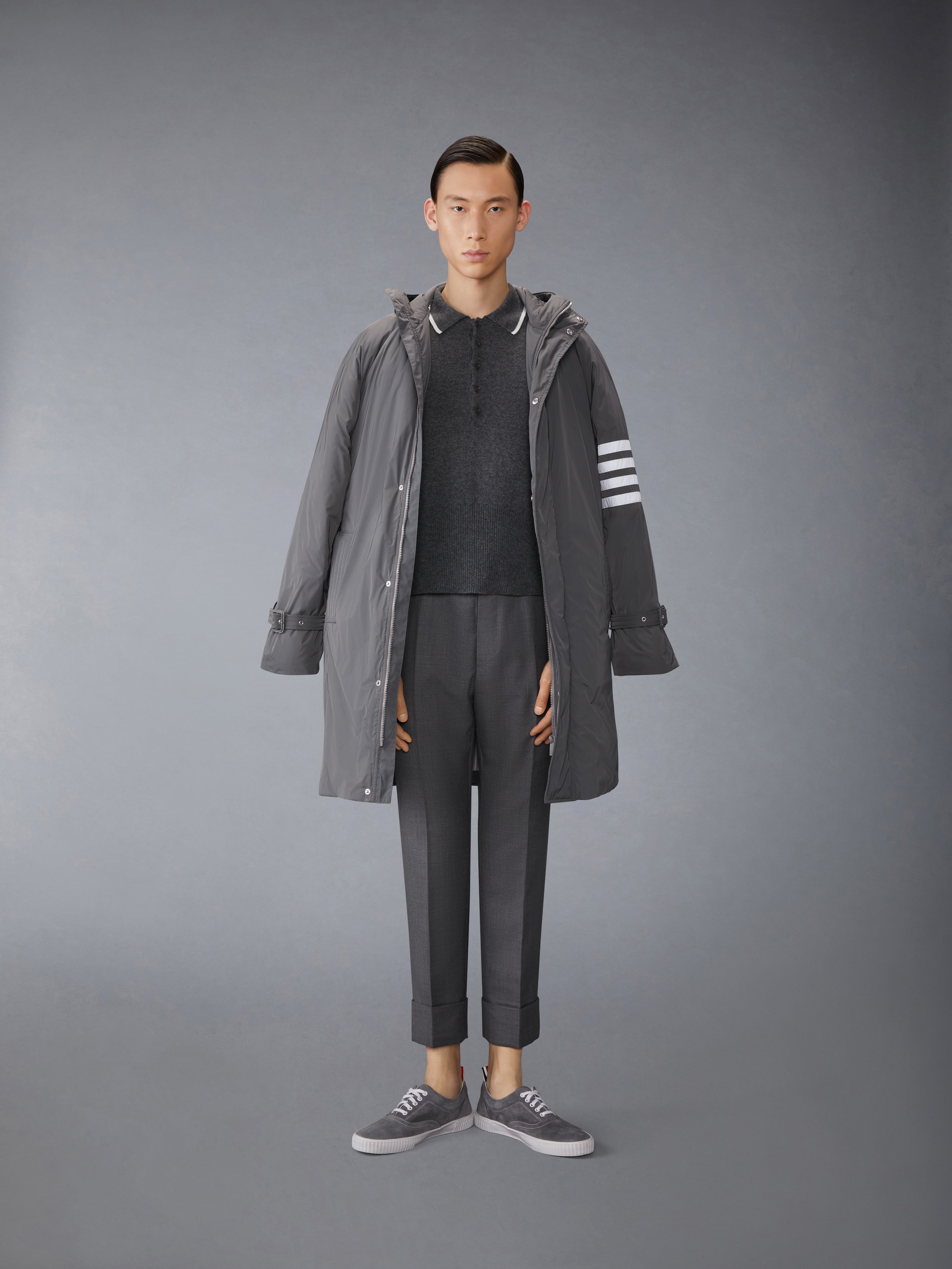 Poly Twill 4-Bar Down Filled Parka | Thom Browne
