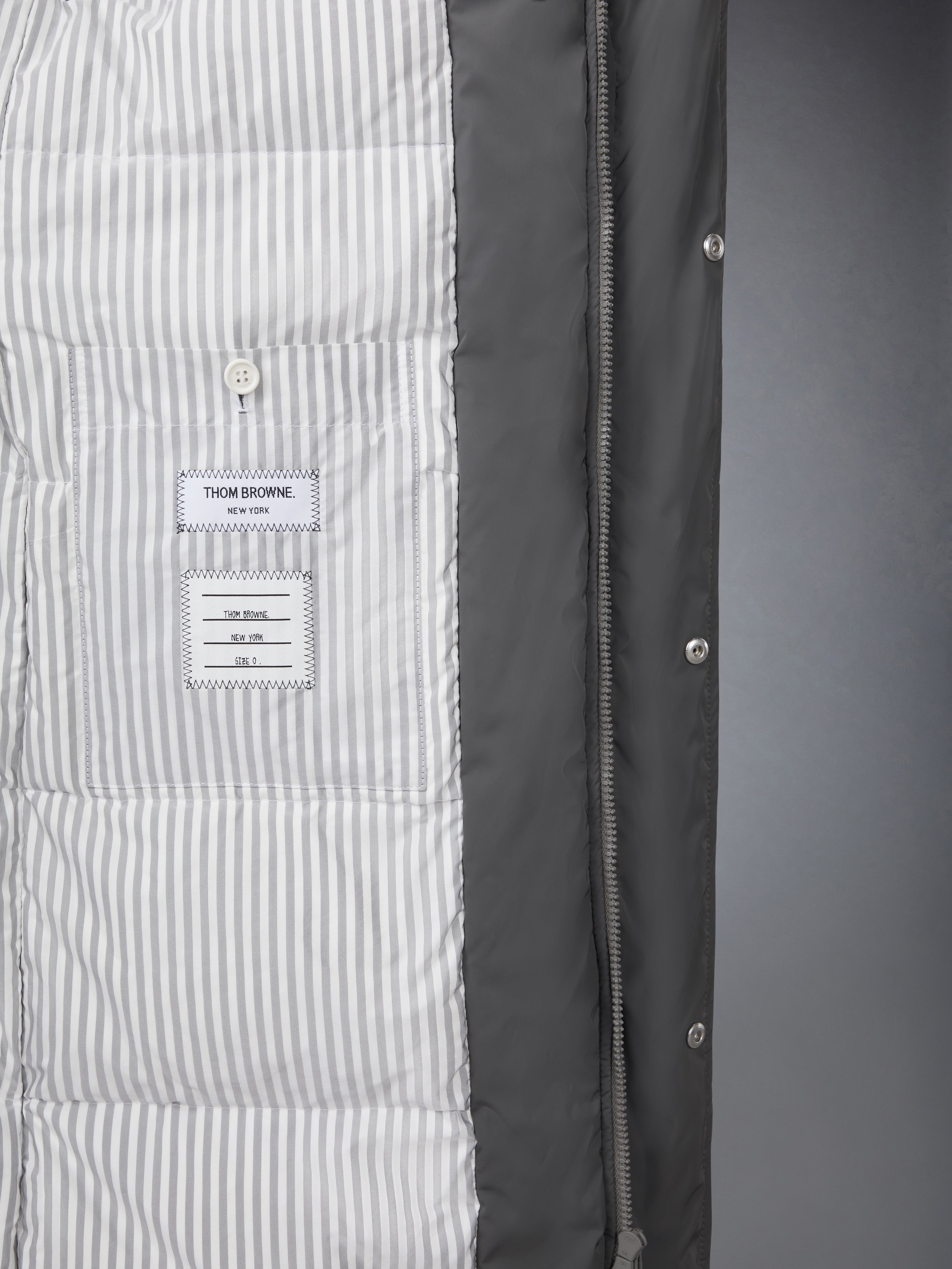 Poly Twill 4-Bar Down Filled Parka | Thom Browne