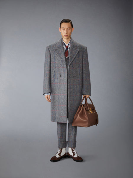 HUNTING TWEED OVERSIZED PEACOAT