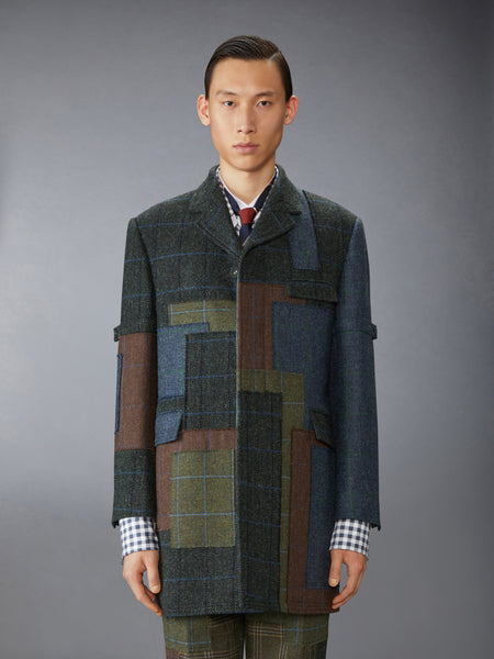 HUNTING TWEED CHESTERFIELD ARMBAND JACKET