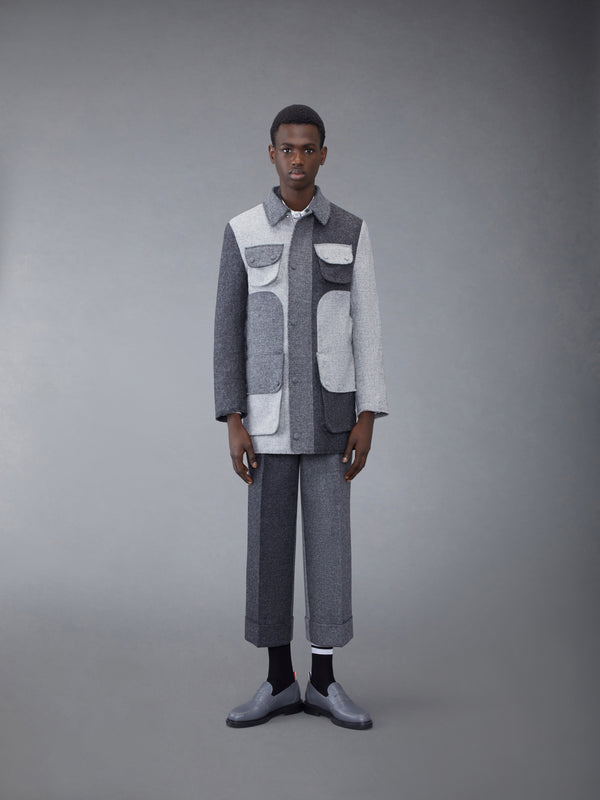 Fun-Mix Shetland Frayed Field Jacket - image 3