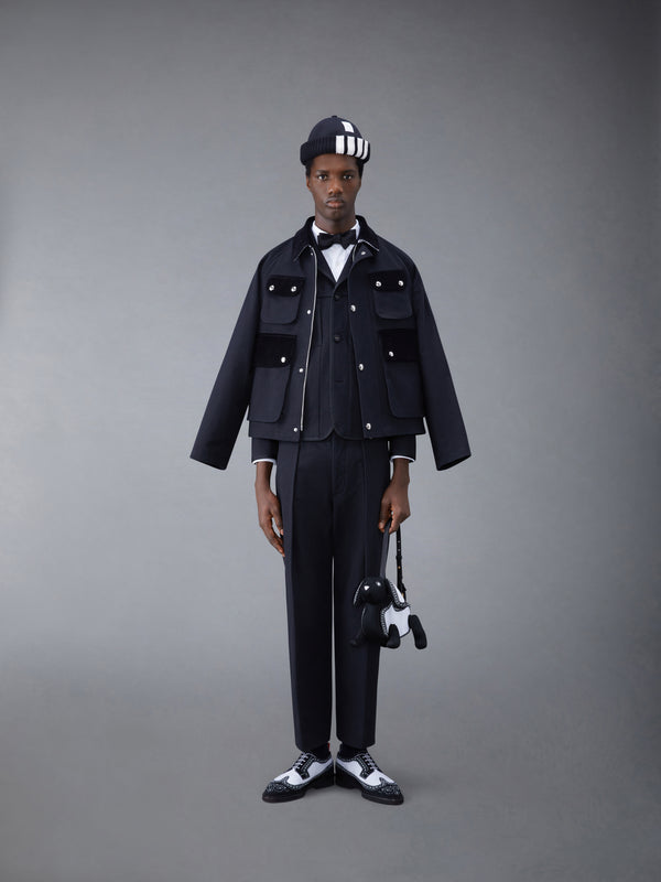 SELVEDGE DENIM CROPPED RELAXED FIELD JACKET - image 3