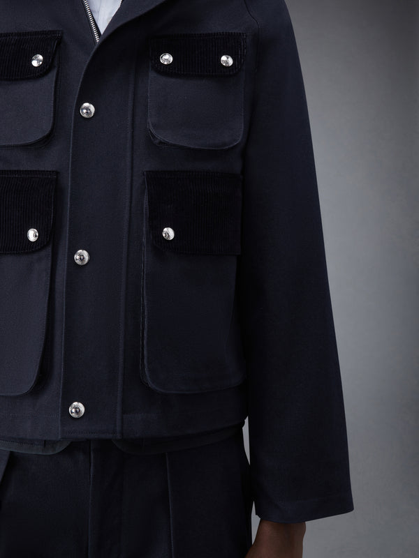 SELVEDGE DENIM CROPPED RELAXED FIELD JACKET - image 5