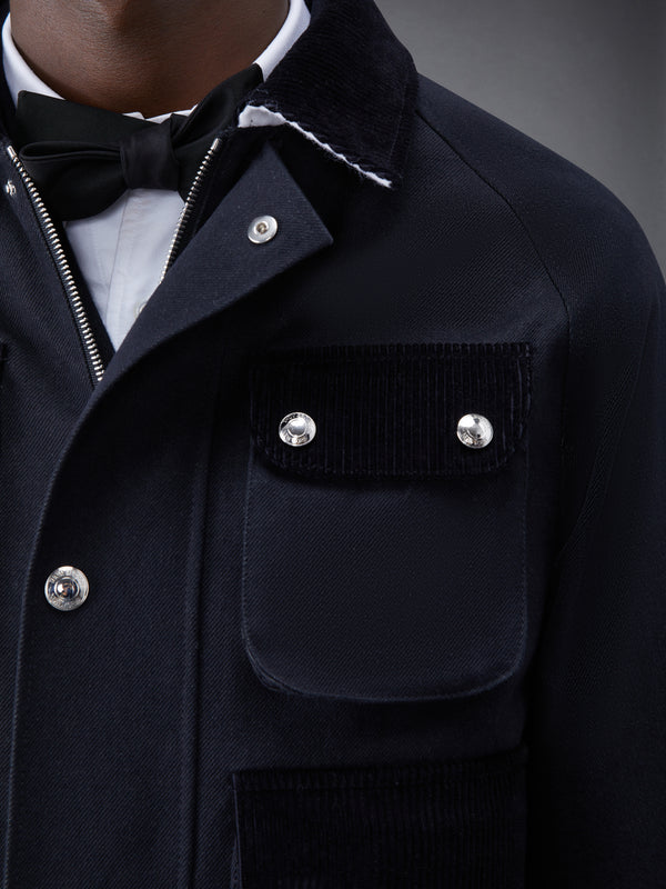 SELVEDGE DENIM CROPPED RELAXED FIELD JACKET - image 7