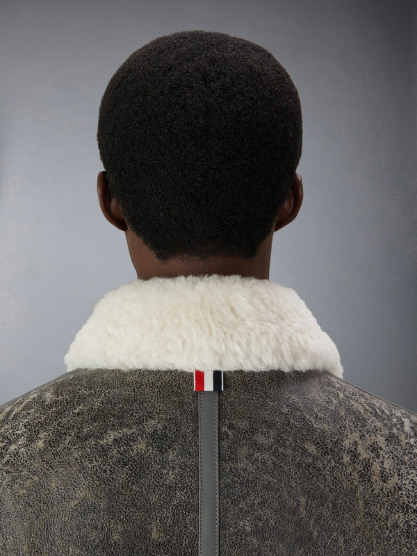 SHEARLING CROPPED DUFFLE COAT - image 5