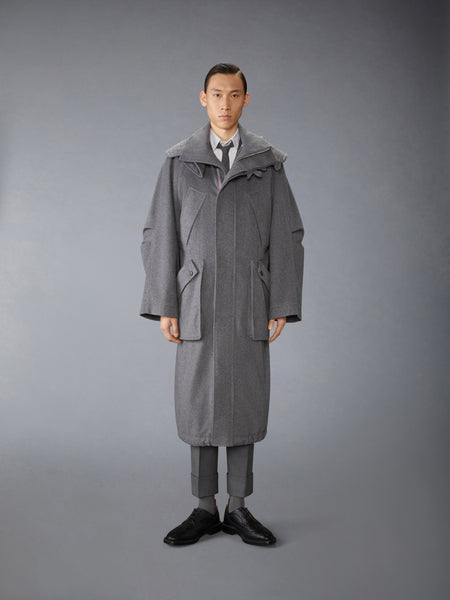 CASHMERE WATERPROOF HOODED PARKA