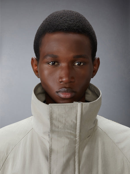 WAXED TECH HOODED PARKA